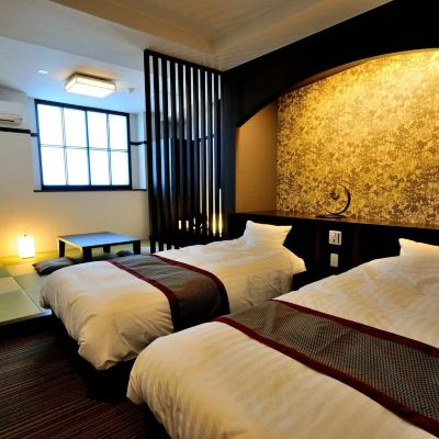Twin Room with Tatami Area 208 草津温泉　お宿　幸泉（ゆきずみ） クーポン
