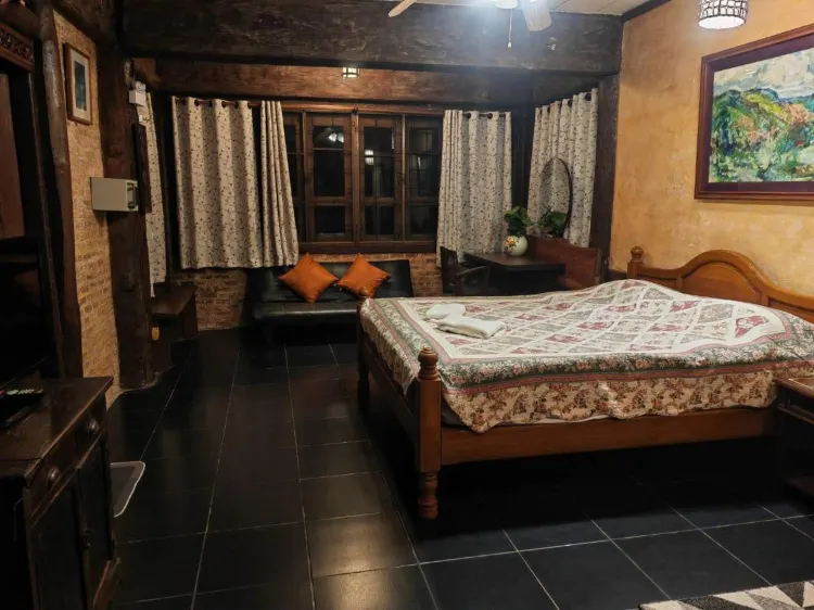 ห้องคิงพร้อมวิวภูเขา