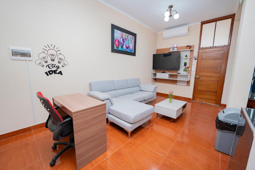 带阳台和露台的双卧室公寓