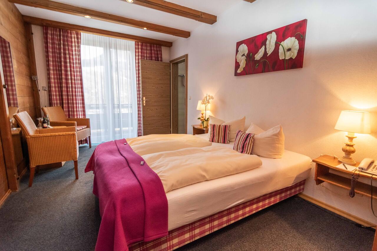 带山景的双人间