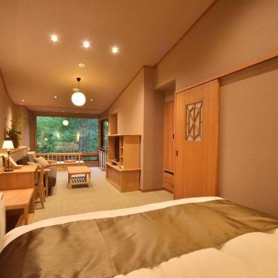 豪華河景大床房 Kamui之湯La Vista阿寒川飯店優惠
