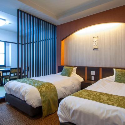 Twin Room with Tatami Area 207 草津温泉　お宿　幸泉（ゆきずみ） クーポン