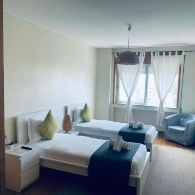 Twin Room with City View and Shared Bathroom Origami Porto Residência Promo Code