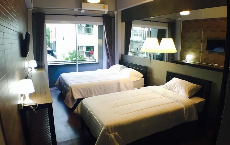 ห้องสำหรับ 3 ท่านพร้อมห้องอาบน้ำฝักบัวส่วนตัว