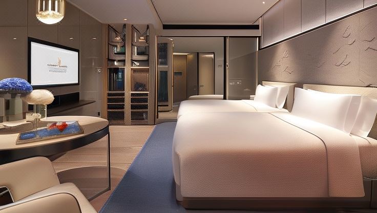 豪华高楼层城景双床房