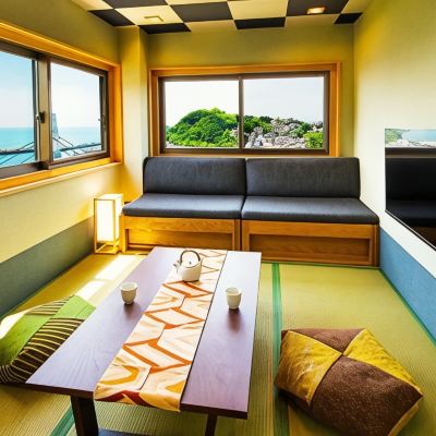 和洋式コーナーオーシャンビュールーム(浴室)(本館) 漁火の宿シーサイド観潮 クーポン
