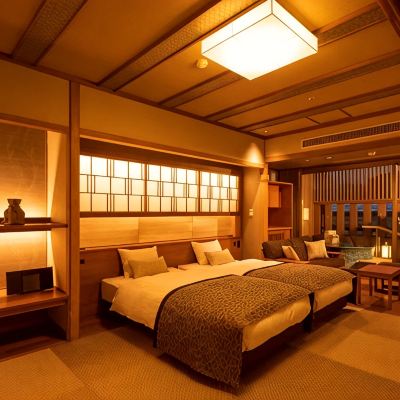 [スーペリア]白雲館オープンエアプレミアムルーム（ベッド付き） ゆのくに天祥 クーポン