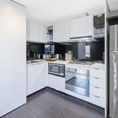 Two Bedroom Standard Apartment With Balcony Aura on Flinders Serviced Apartments Promo Code