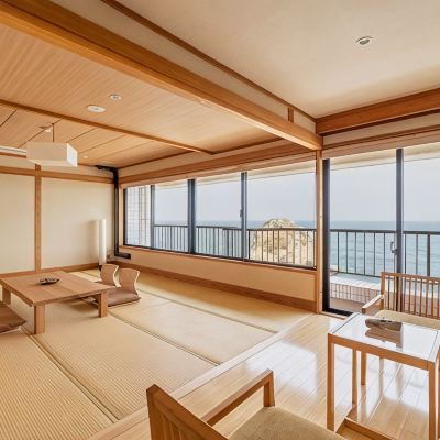 和風オーシャンサイドオーシャンビュールーム(布団15枚)(禁煙) 北茨城ロハス　磯原シーサイドホテル クーポン