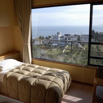 和洋式オーシャンビュールーム(浴室) 蜜柑の花咲く丘の宿　旅館　幸太荘 クーポン