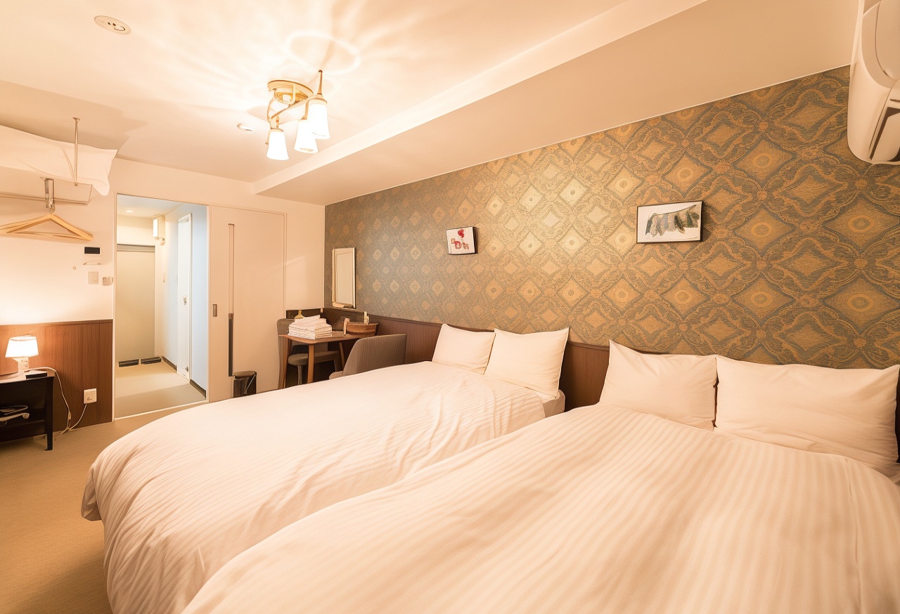 标准双床房【浴缸泡澡观影+中日英语言服务+智能烘乾机+禁烟】