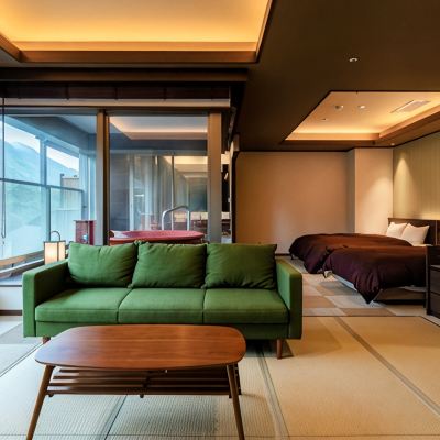 With Semi-open-air Bath Western\Japanese-style 源泉湯の宿 松乃井 クーポン