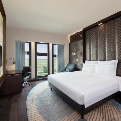Executive Club King Room -Pool View, Lounge Access, Cocktail Hours, 20% Off on Fnb & Laundry Pullman New Delhi Aerocity Hotel Promo Code