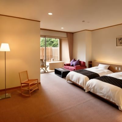 ツインルーム露天風呂付き 奥日光　源泉の宿　ゆの森 クーポン