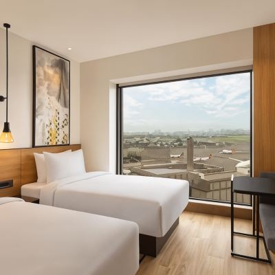 豪華客房，2張單人床，花園景觀 萬楓萬豪飯店孟買國際機場優惠