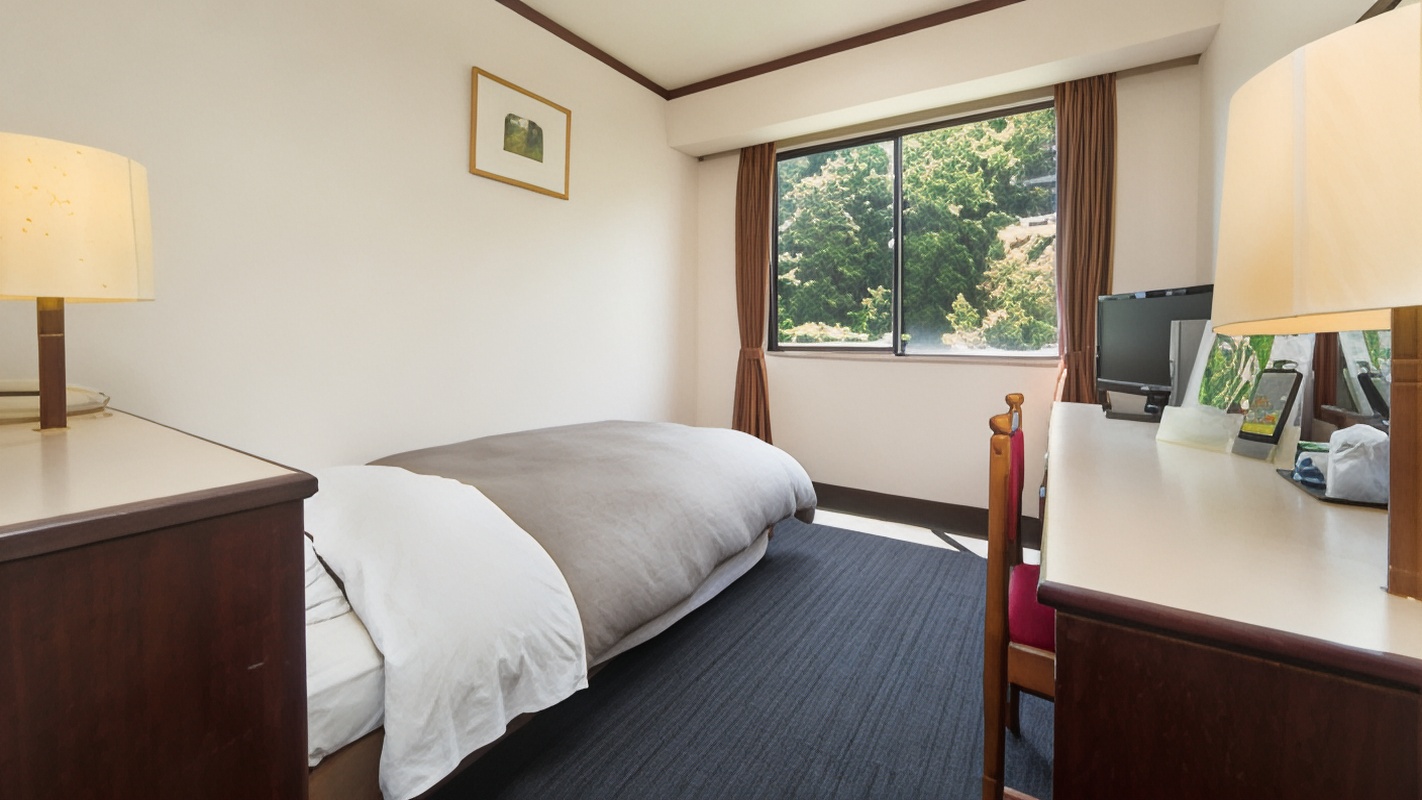 帶山景的標準雙人房-吸煙