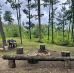 Cabin in the Woods, 10 Acres, Sleeps 8. Close to Orv Trails and Forest Dunes.