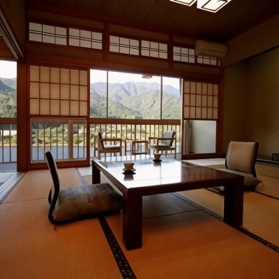 [Seseragi-Kan] 4.5 + 12 Tatami Or 3 + 10 Tatami [Japanese Room] [Non-Smoking] [Mountain View] [River View] 咲花温泉　河畔の宿　碧水荘 クーポン