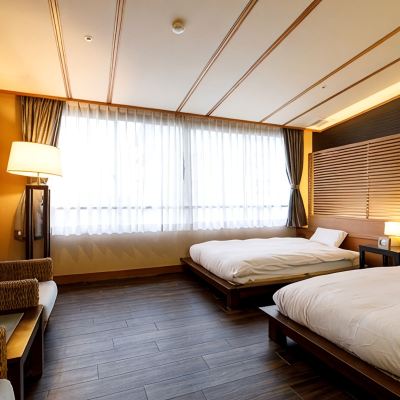 [Moon Building C Type]Standard Japanese-Western Room 石川 山代温泉 瑠璃光 クーポン