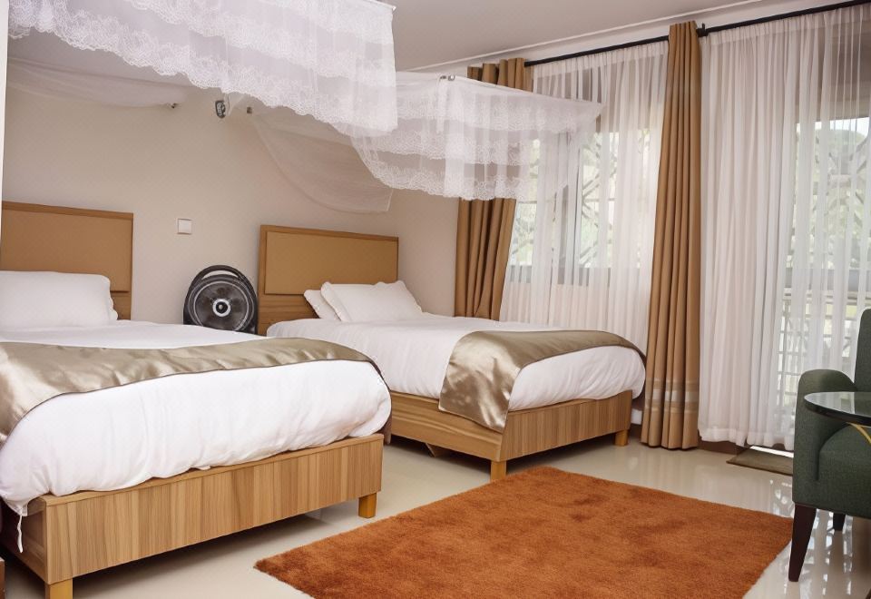 行政雙床房，2張單人床，禁煙