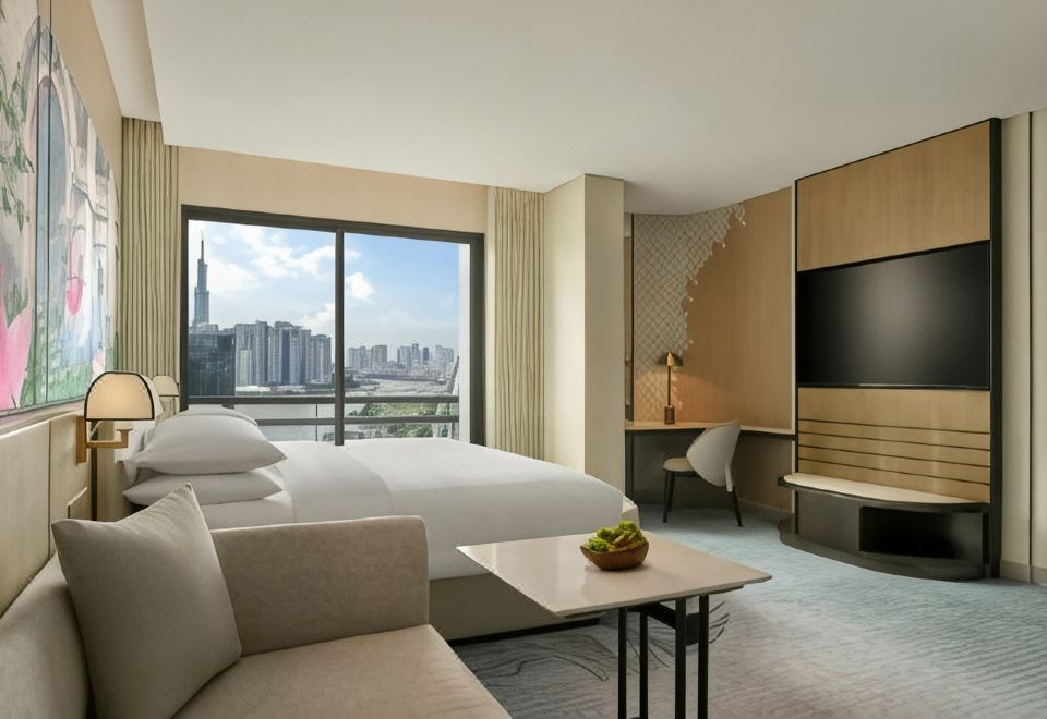 可使用俱樂部休息室、一室房、1 張特大床、塔樓