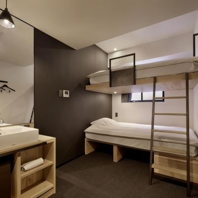 雙床間上下鋪（帶共用浴室） 三條PIECE青年旅館優惠