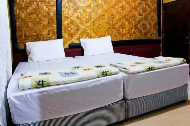 ห้องพักรวม, เตียงเดี่ยว 2 เตียง, ปลอดบุหรี่, วิวทะเลสาบ