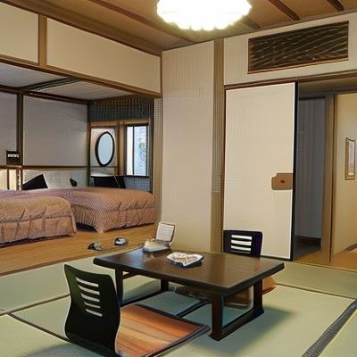 日式河景雙床西式客房類型a，8榻榻米、禁菸