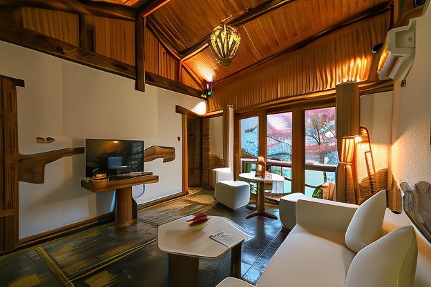 月亮別墅套房+獨棟輕奢+180度觀景