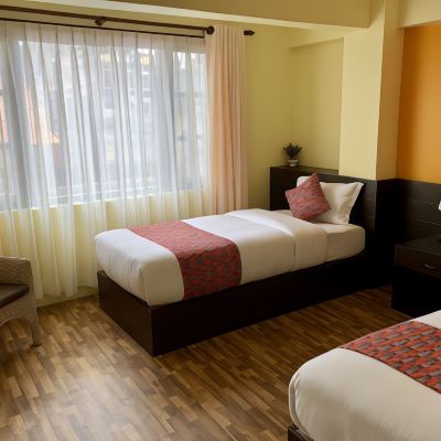 Deluxe Double or Twin Room, Multiple Beds, Non Smoking, City View