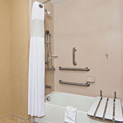 Mobility/Hearing Accessible King Studio Suite with Tub