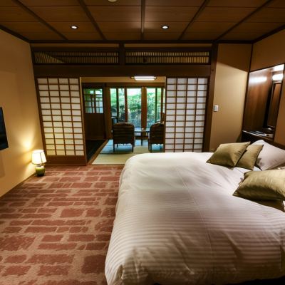 【翠竹】日式房4.5榻榻米+雙人床+浴室