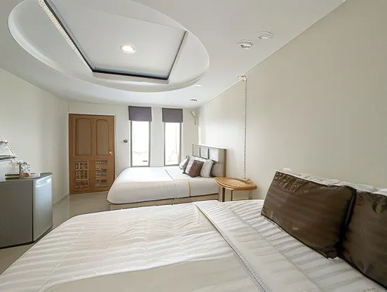 ห้องแฟมิลี่ สำหรับ 4 คน พร้อมระเบียง