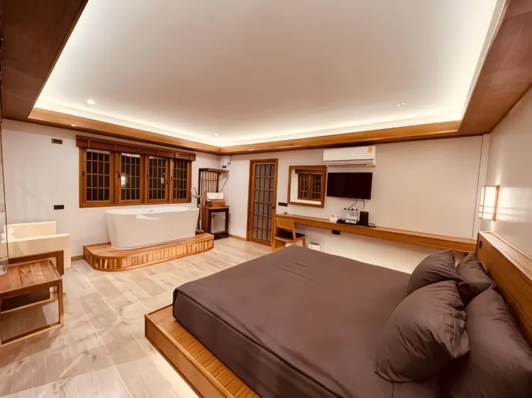 ห้องดีลักซ์ เตียงใหญ่ 1 เตียง