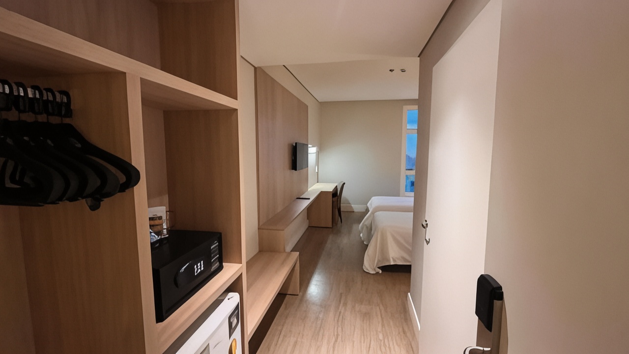 豪华双床房， 2 张单人床