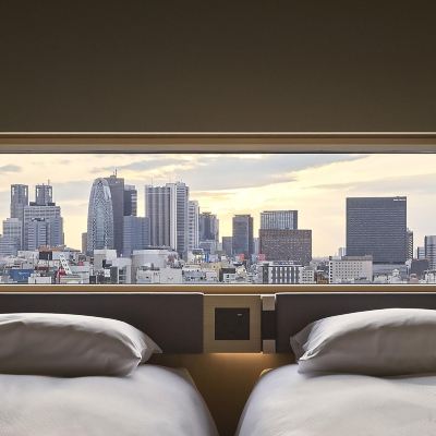 舒適雙床房， 無煙房， 城市景觀 （2 Single Beds） 新宿苑溫泉日式旅館優惠