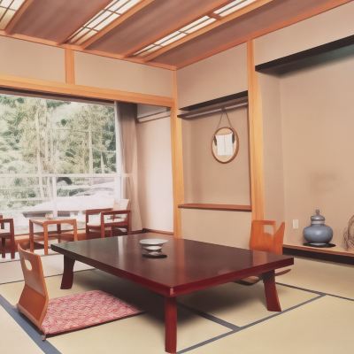 和風リバービュールーム(浴室)(本館) 秘湯の宿　元泉館 クーポン