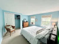 Spacious 5Bdrm Home- Saltwater Pool, WiFi, AC, Private Beach Parking Pass