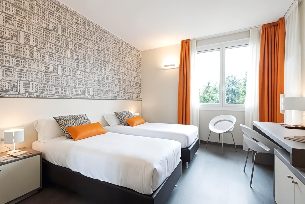 公園美景雙床間