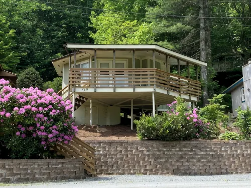 Cozy cabin with 1 bedroom, fireplace, AC, WiFi in Convenient Foscoe
