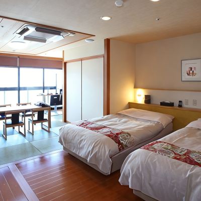 【禁煙】露天風呂付和洋室（昌客殿）「12歳以下子供宿泊不可」 華やぎの章 慶山 クーポン