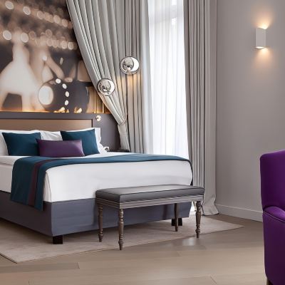 小型套房，配備 1 張大床和 1 張梳化床 巴黎英迪格酒店 - 歌劇院優惠