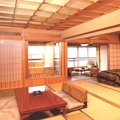 和風オーシャンビュールーム(浴室) たたみの宿　湯の花亭 クーポン