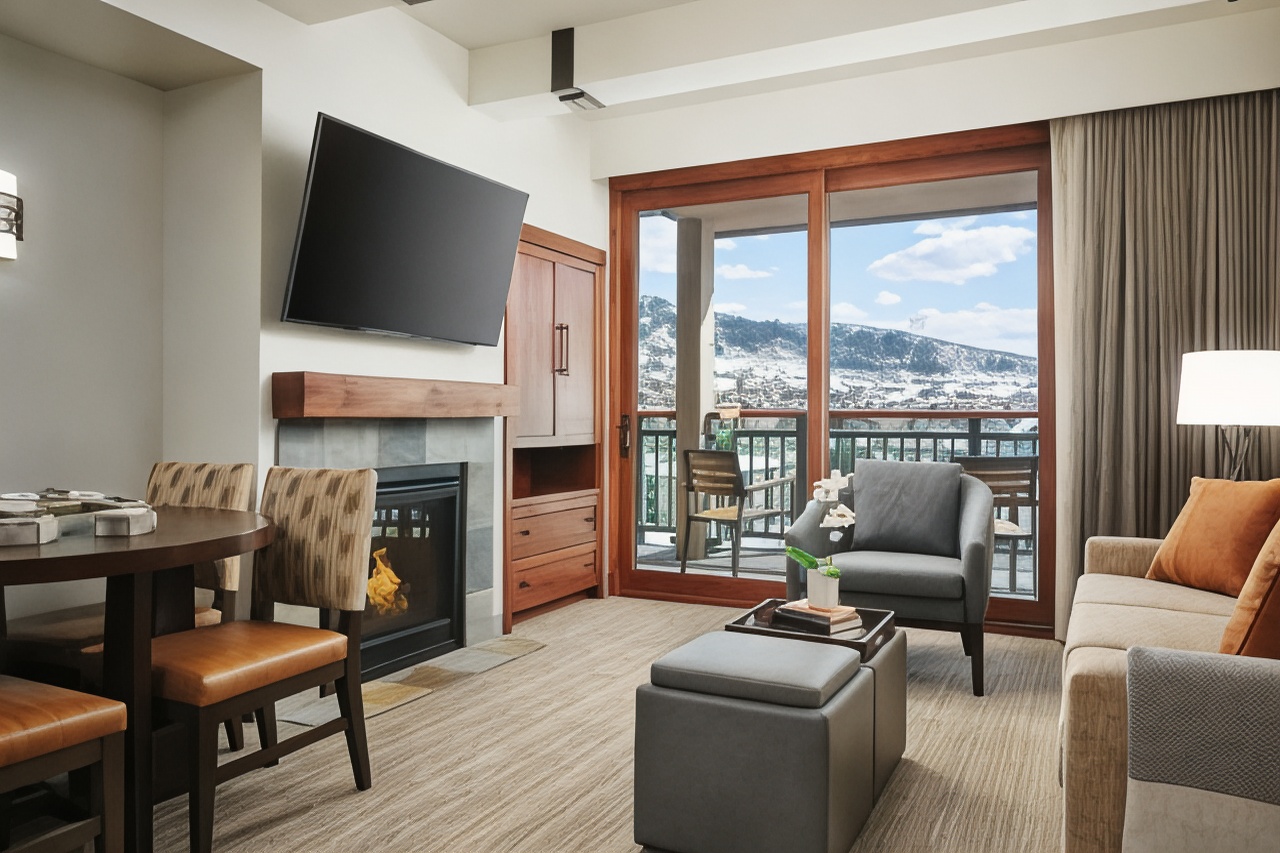 一卧室特大床别墅（带梳化床和阳台）