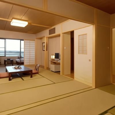 新館、和風バス付き、海の眺め 名代的矢かき料理の宿　いかだ荘山上 クーポン