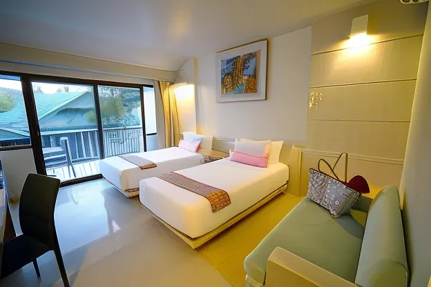 ห้องซูพีเรียร์ เตียงแฝด พร้อมระเบียง