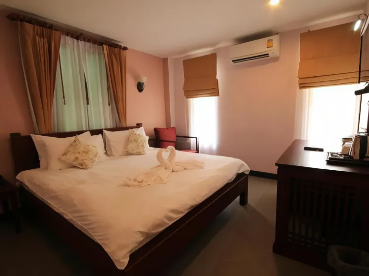 ห้องพักสำหรับ 3 ท่านพร้อมเตียงเดี่ยว 3 หลัง