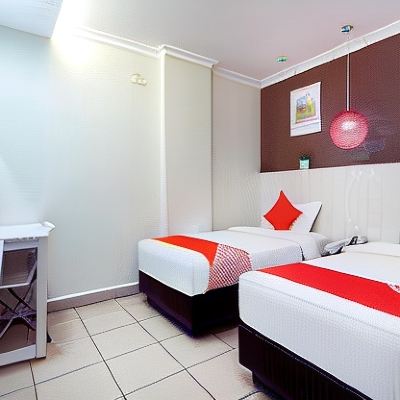 Bilik Kembar Standard Kupon OYO 761 City Hotel