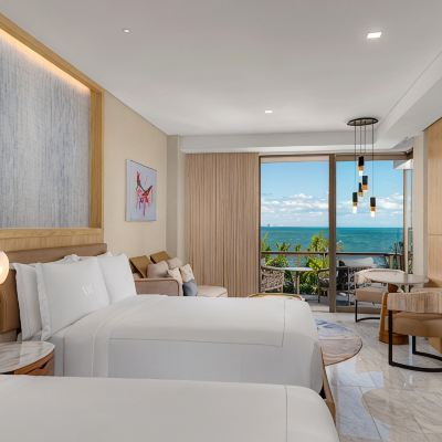 Ocean Front 2 Queen Beds Guestroom Waldorf Astoria Cancun Promo Code