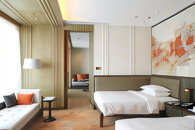 Grand Hyatt XianPremier Deluxe Twin Room | Chang'an Sunset View